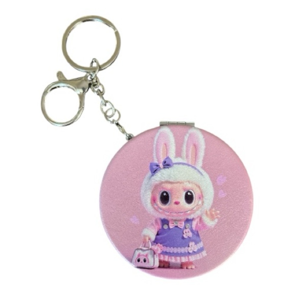 Labubu Compact Mirror Keychain - image 2
